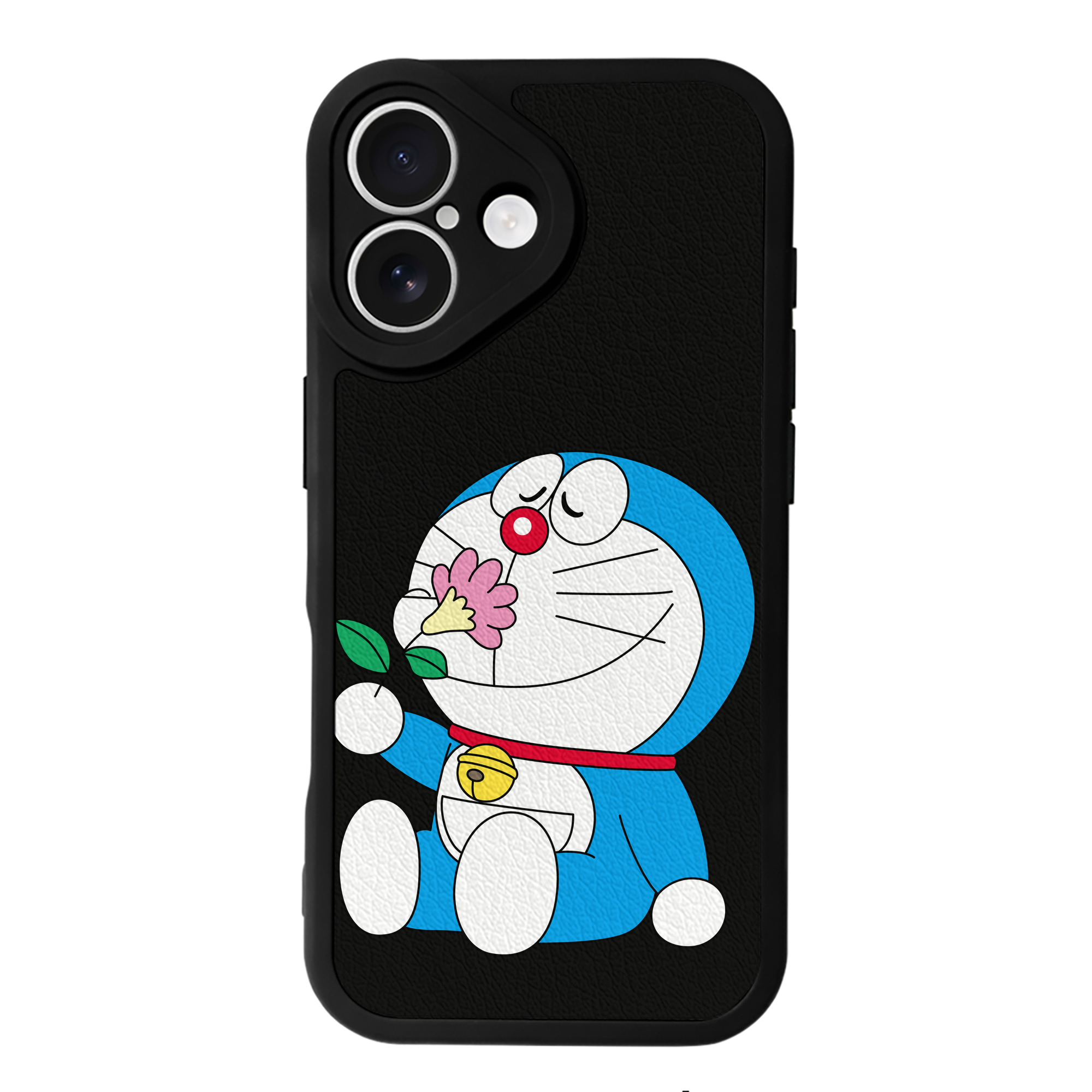 （画像用） ドラえもん Doraemon 【iPhone 16シリーズ対応】シリコンスマホケース（レザー調） 材質：シリコン